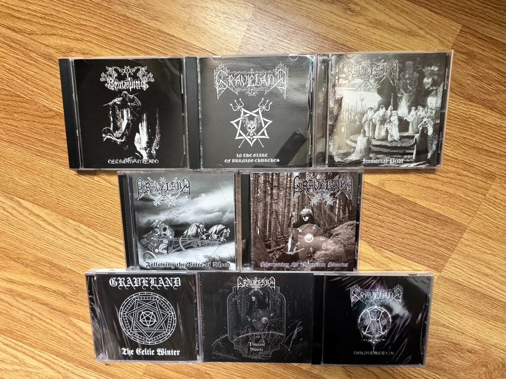 Graveland lot 8 cd's (Mayhem, Bathory, Noctural Mortum, Judas Iscariot)