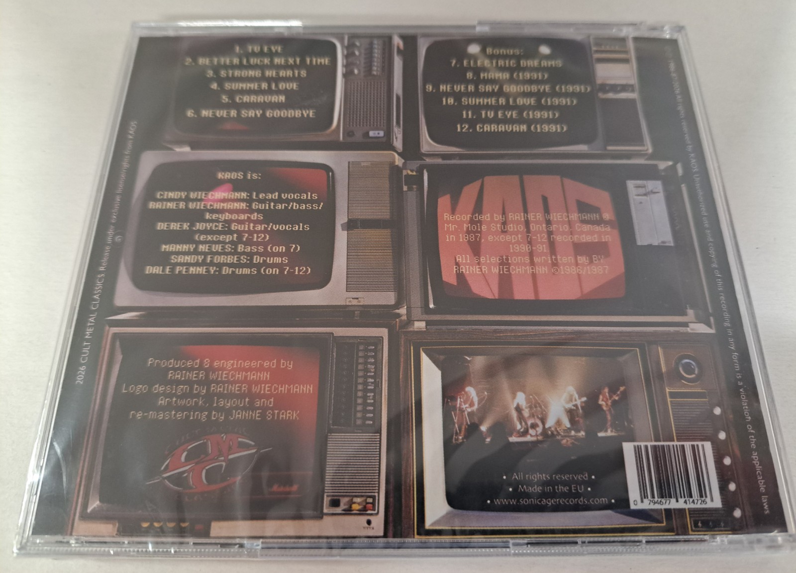 Kaos TV Eye New CD Reissue Remastered Hard Rock Heavy Metal