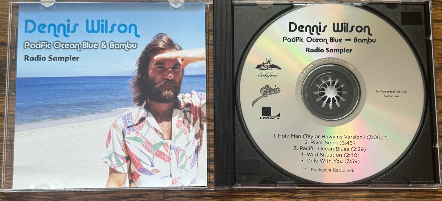 Dennis Wilson - Pacific Ocean Blue and Bambu Radio Sampler Epic Legacy promo CD