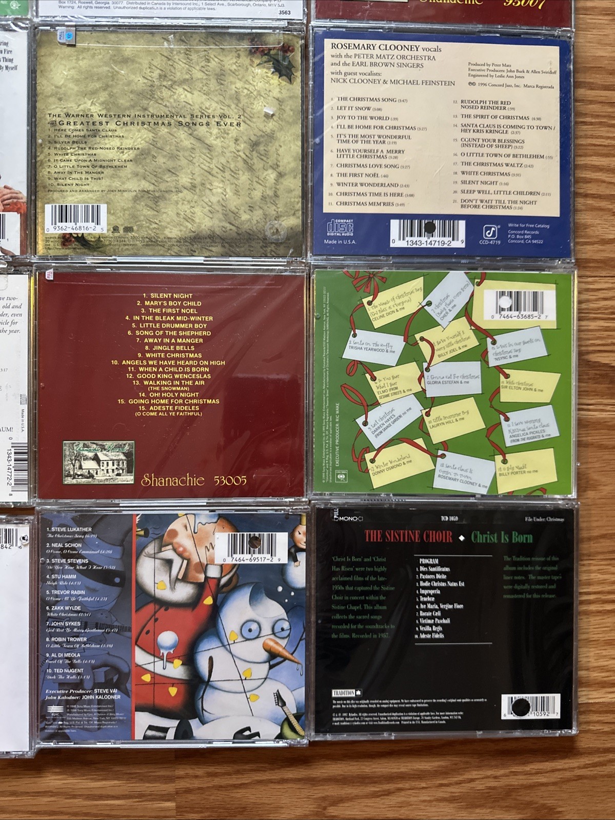 Lot of 20 CHRISTMAS HOLIDAY CDs Pop Rock Jazz Classical Country Kids New Sealed