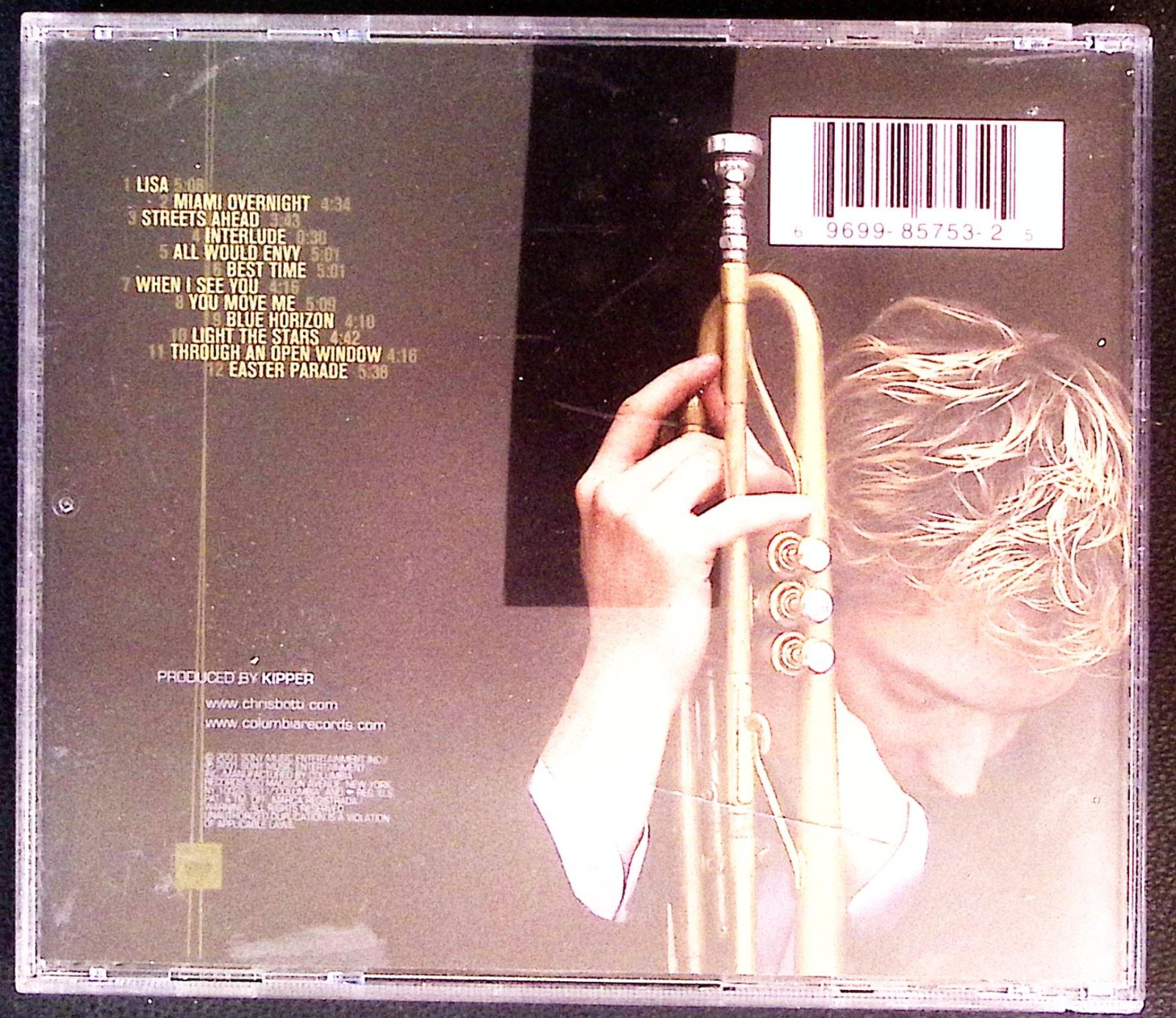 CHRIS BOTTI – NIGHT SESSIONS - COLUMBIA RECORDS CD 7636