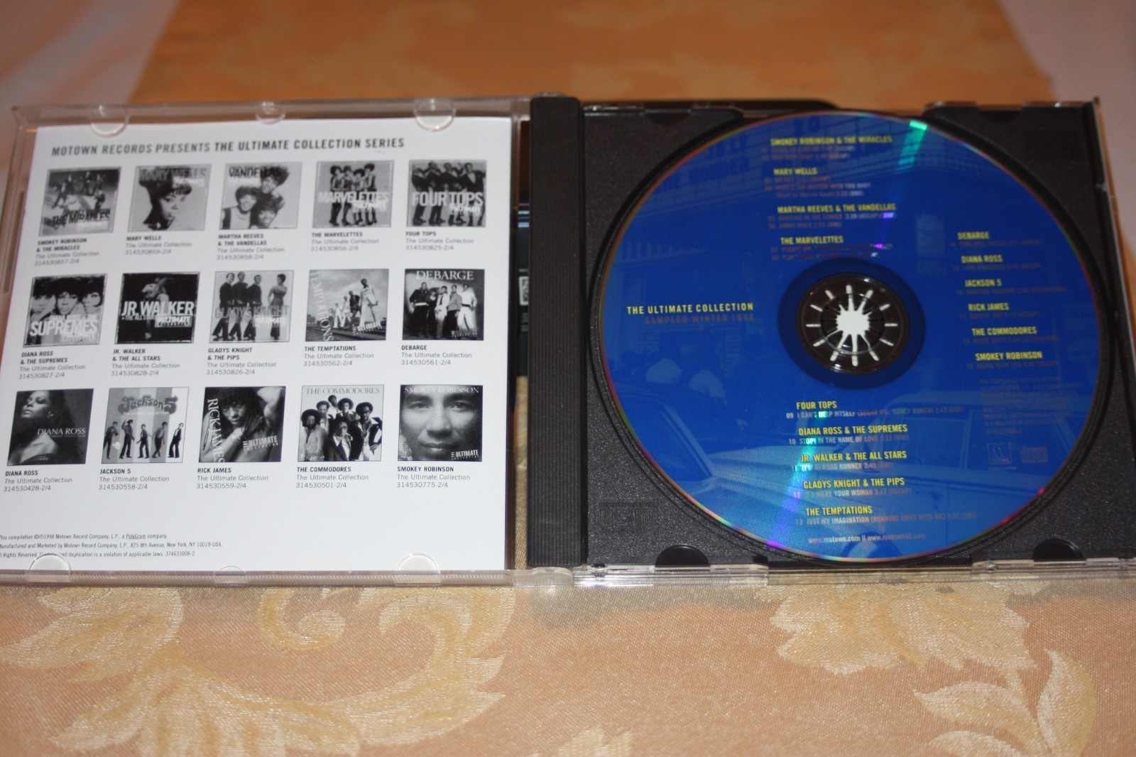 The Ultimate Collection "Motown Sampler Winter 1998" CD Promo Only