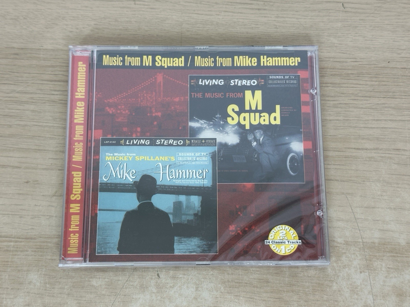 Music From M Squad & Mike Hammer - RARE 2001 Collectables USA CD - NEW Sealed