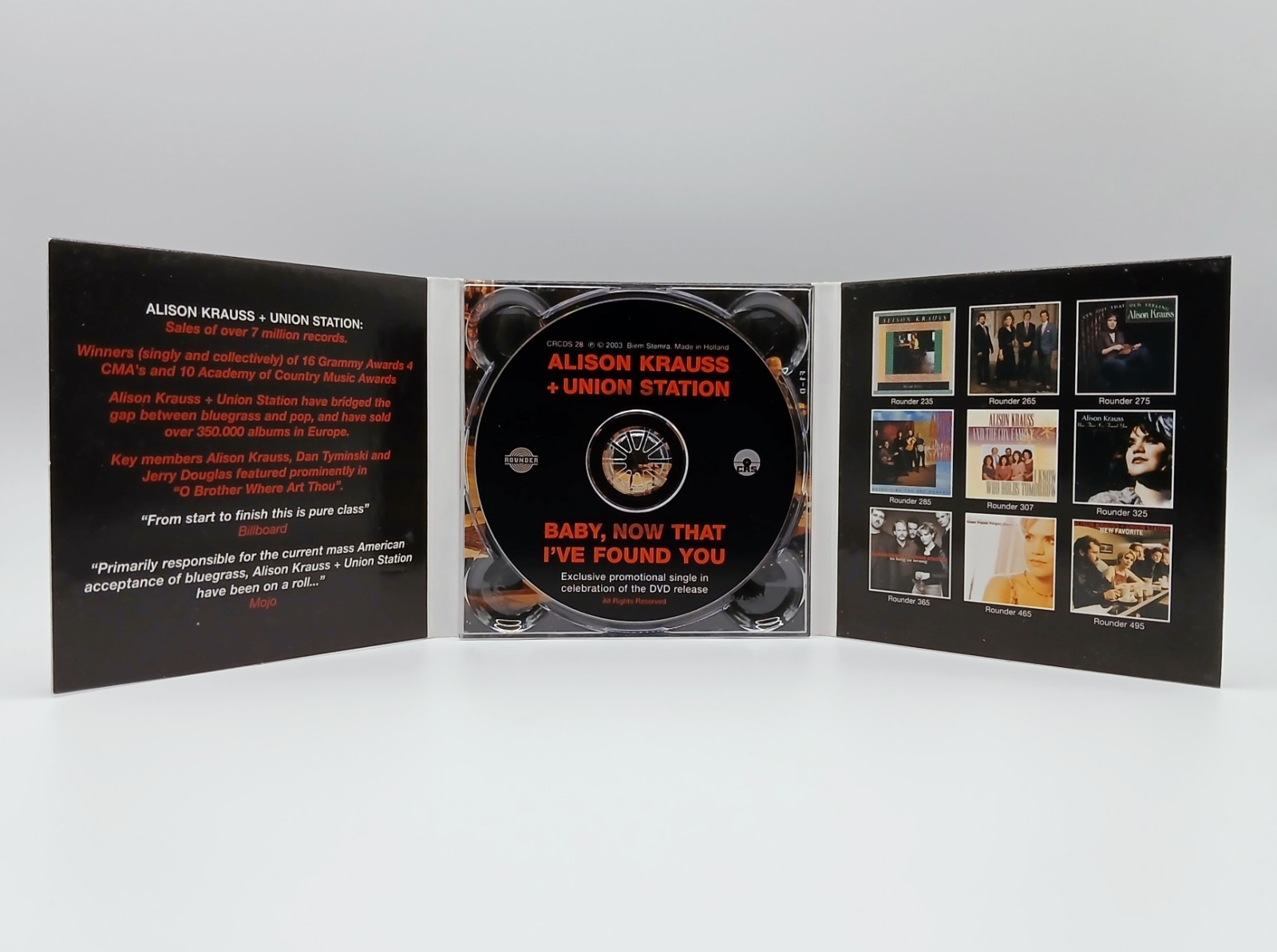 Alison Krauss + Union Station - Baby, Now That I've Found You - PROMO Mini CD