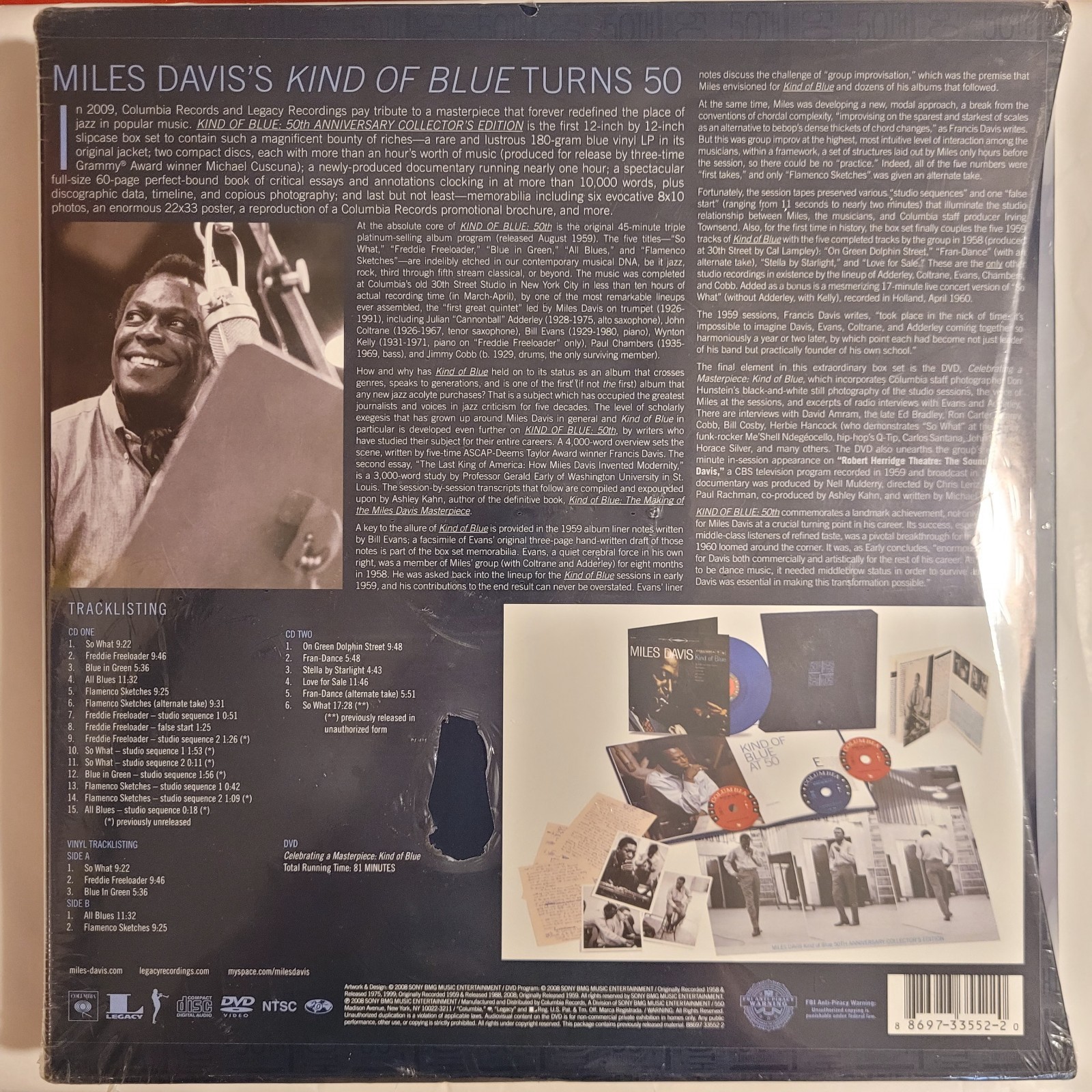 Miles Davis Kind Of Blue 50th Anniversary Collector's Edition Box Set New