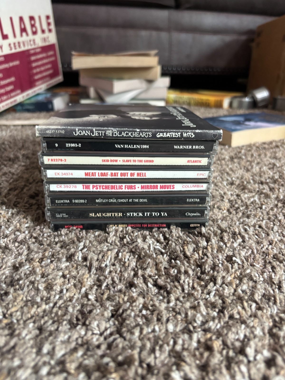 Classic Hair Metal Glam Rock 80/90s 8 CD LOT Motley Crue Skid Row Guns N' Roses