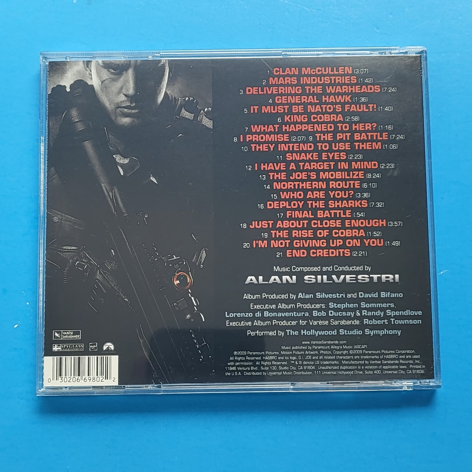 GI Joe The Rise of Cobra CD Music by Alan Silvestri Score from Motion Picture