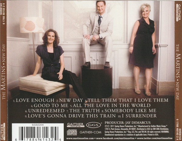 The Martins - New Day **Southern Gospel*** CD