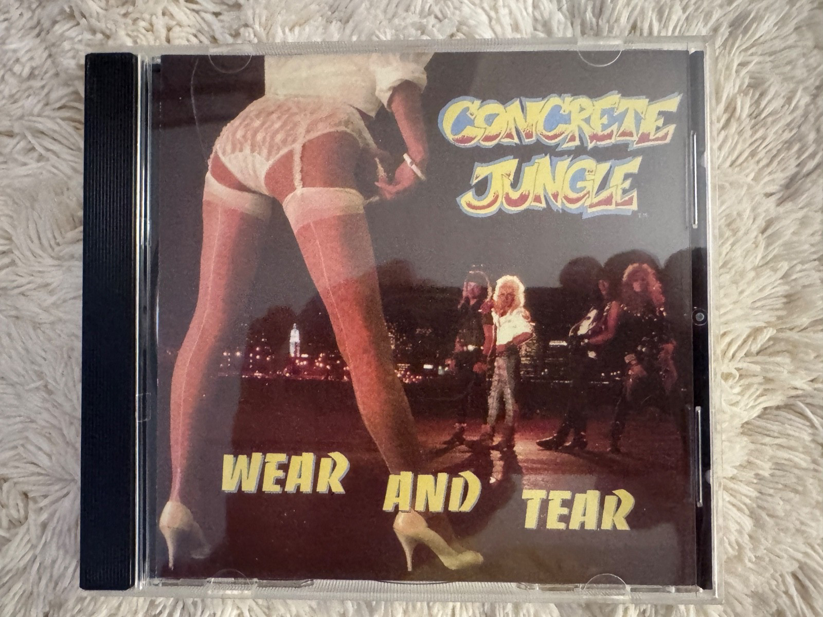 CONCRETE JUNGLE WEAR AND TEAR ORIGINAL PRESS CD RARE OOP GLAM HAIR METAL