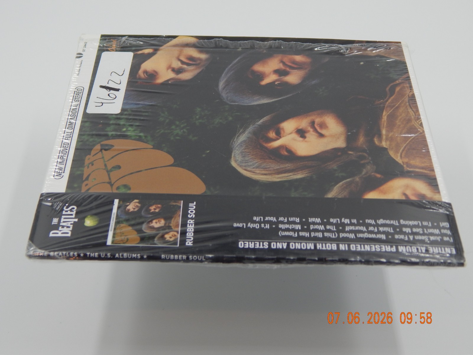 Beatles Rubber Soul CD Stereo Capitol Record ST 2442 BOO19707-02 Shrink Wrap NM
