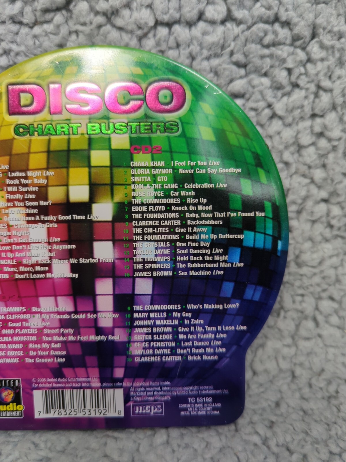 Disco Chart Busters by Various Artists (CD, Dec-2007, United Multi License)