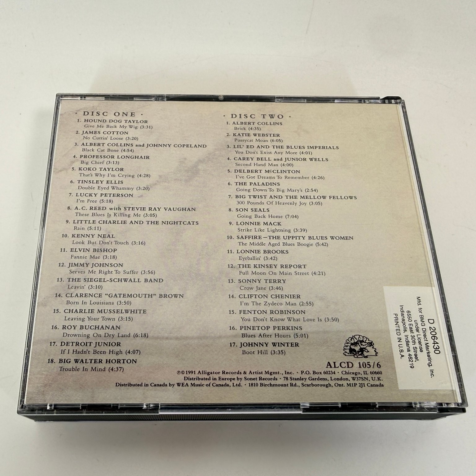 Alligator Records 20th Anniversary Collection 1991 2CD Blues R&B Soul ALCD
