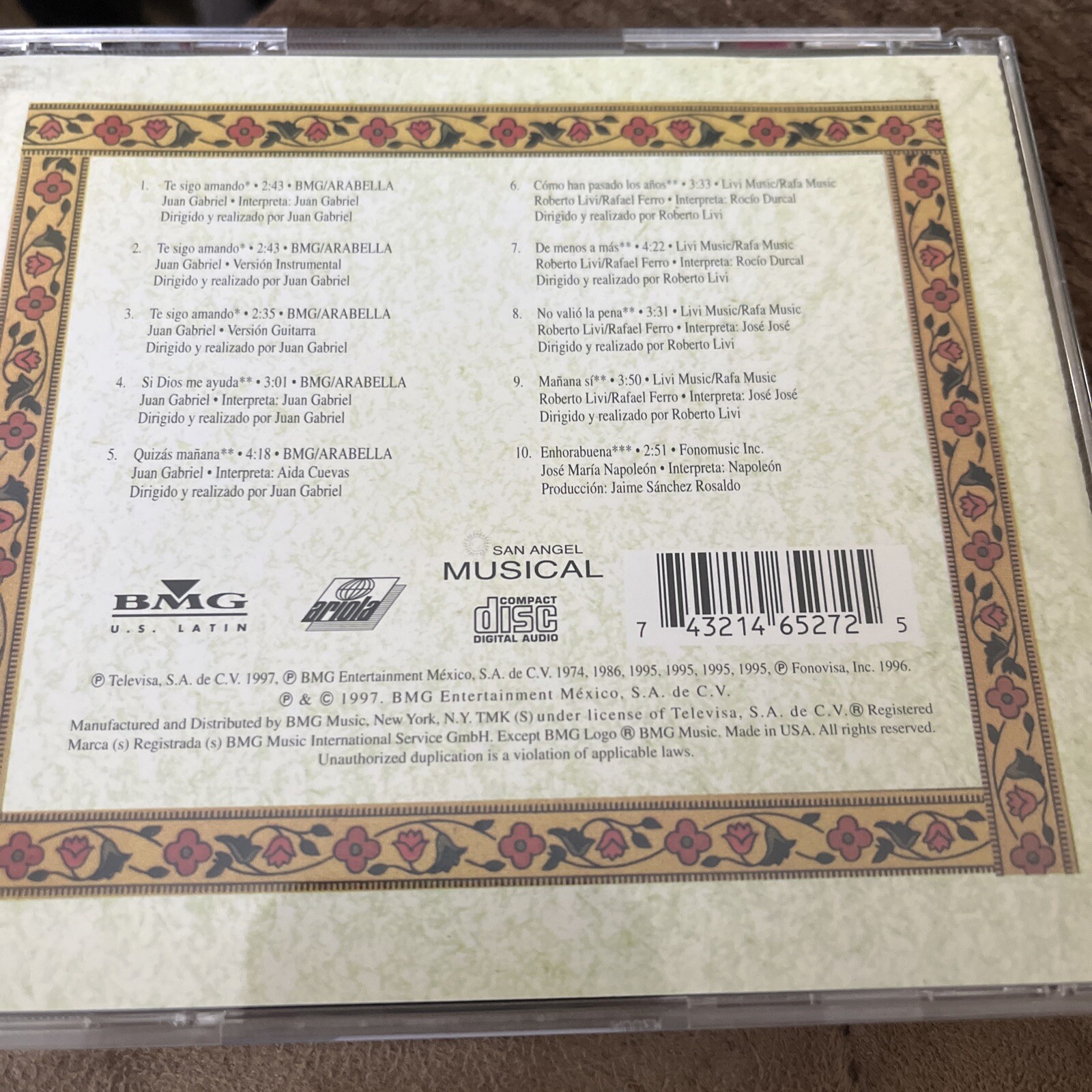 Te Sigo Amando by Various Artists (CD, Apr-1997, Sony BMG)