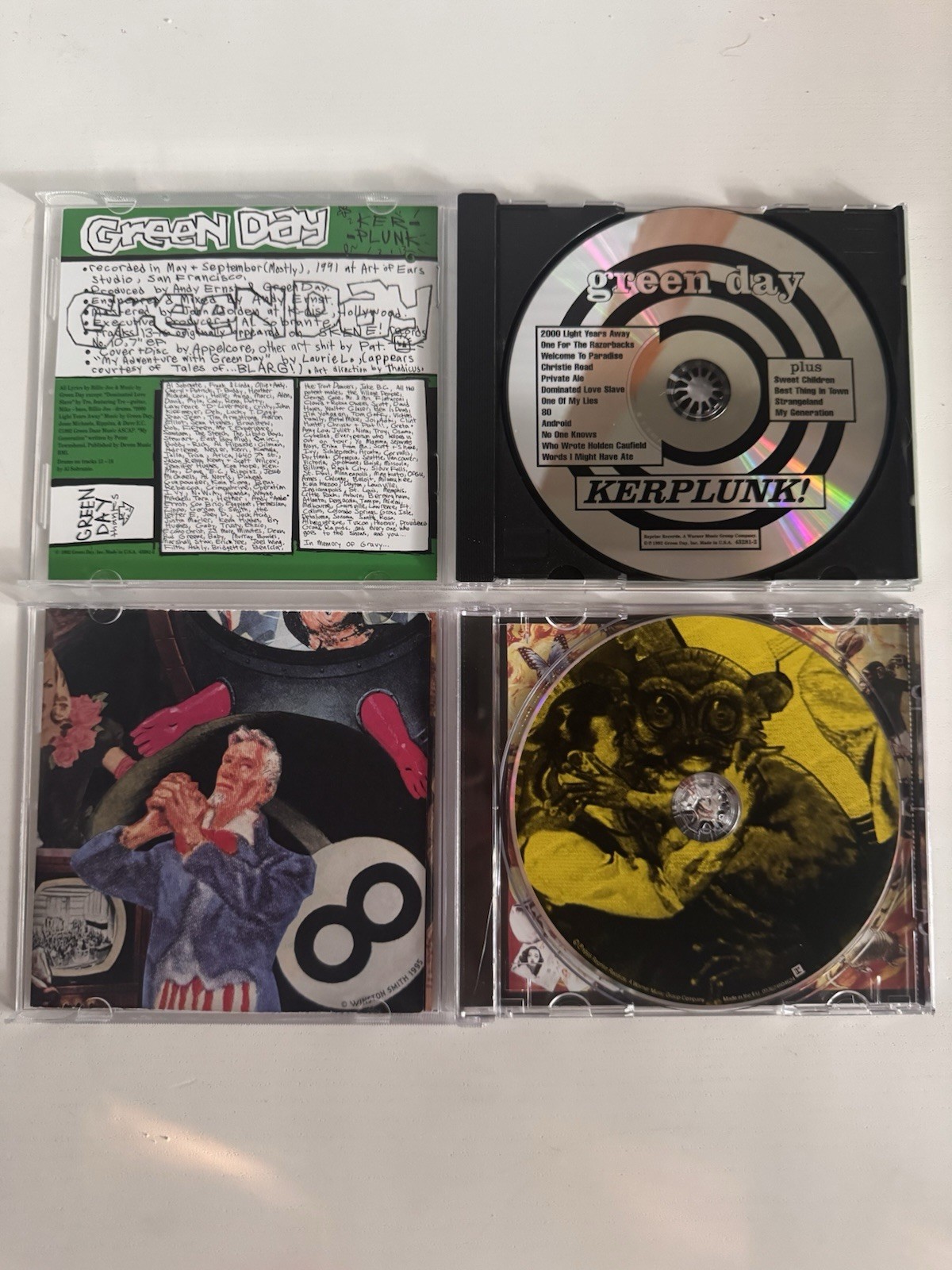 Green Day CD Collection Lot (8 CDs) American Idiot Nimrod Warning 1039 + More