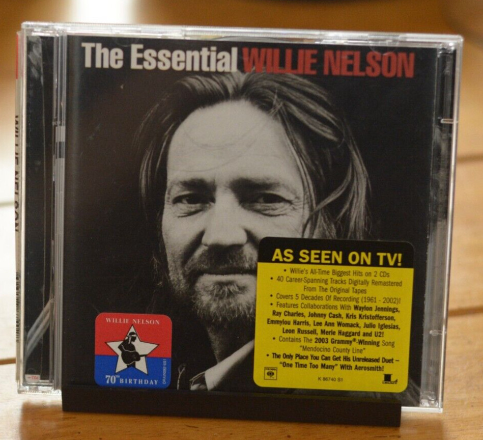 THE ESSENTIAL WILLIE NELSON [LIKE NEW CD] 2 DISC SET 2003 [135]