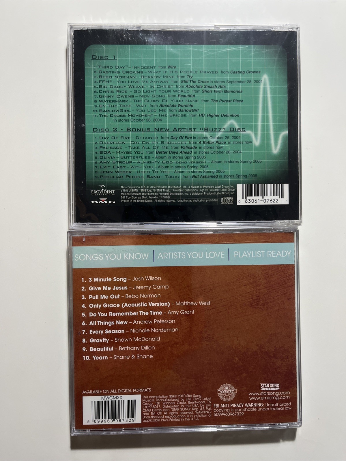 NEW SEALED 17 CCM CD LOT (CRACKED) JEREMY CAMP BRANDON HEATH SIDEWALK PROPHETS