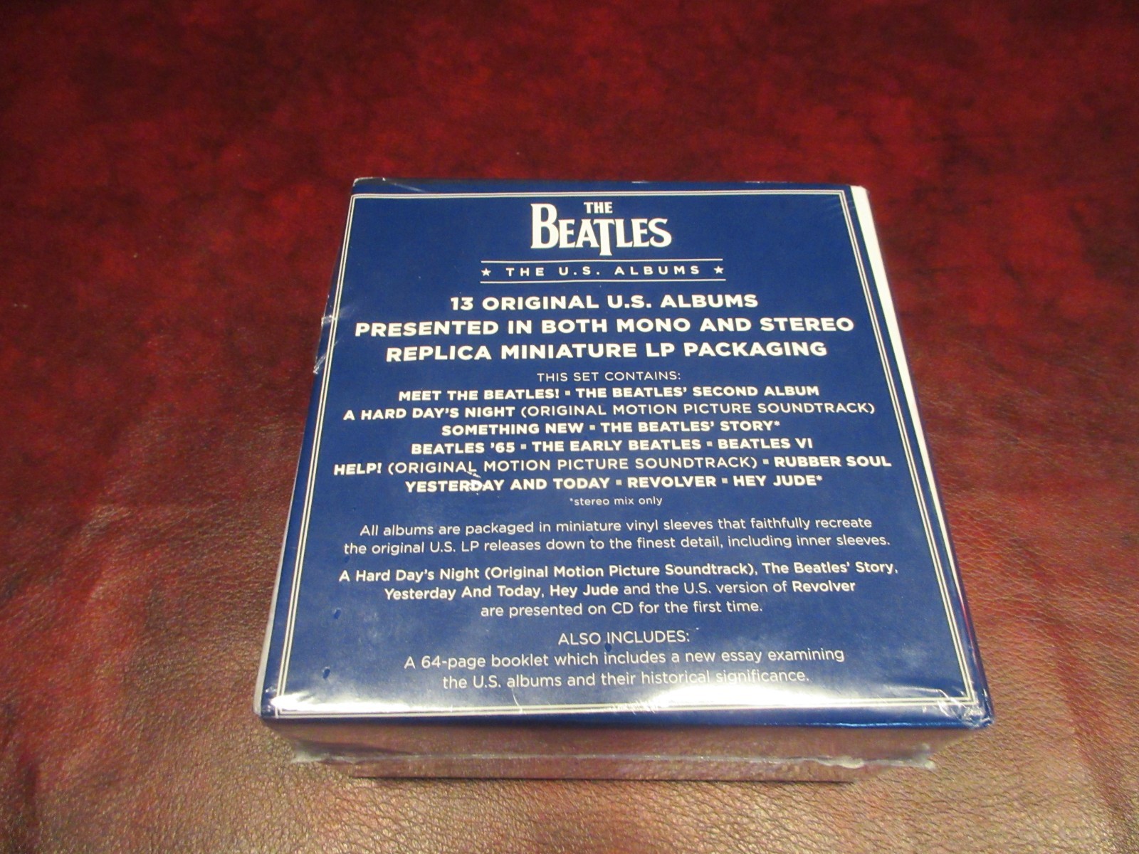 BEATLES VERIFIED PRINTED USA TITLES ORIGINAL ALBUMS USA MONO 13 CD RELEASES BOX