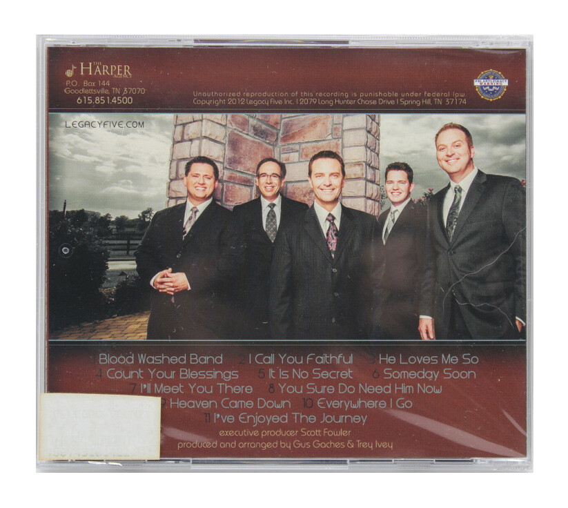 Legacy Five Count Your Blessings NEW CD Christian Southern Gospel Quartet Music