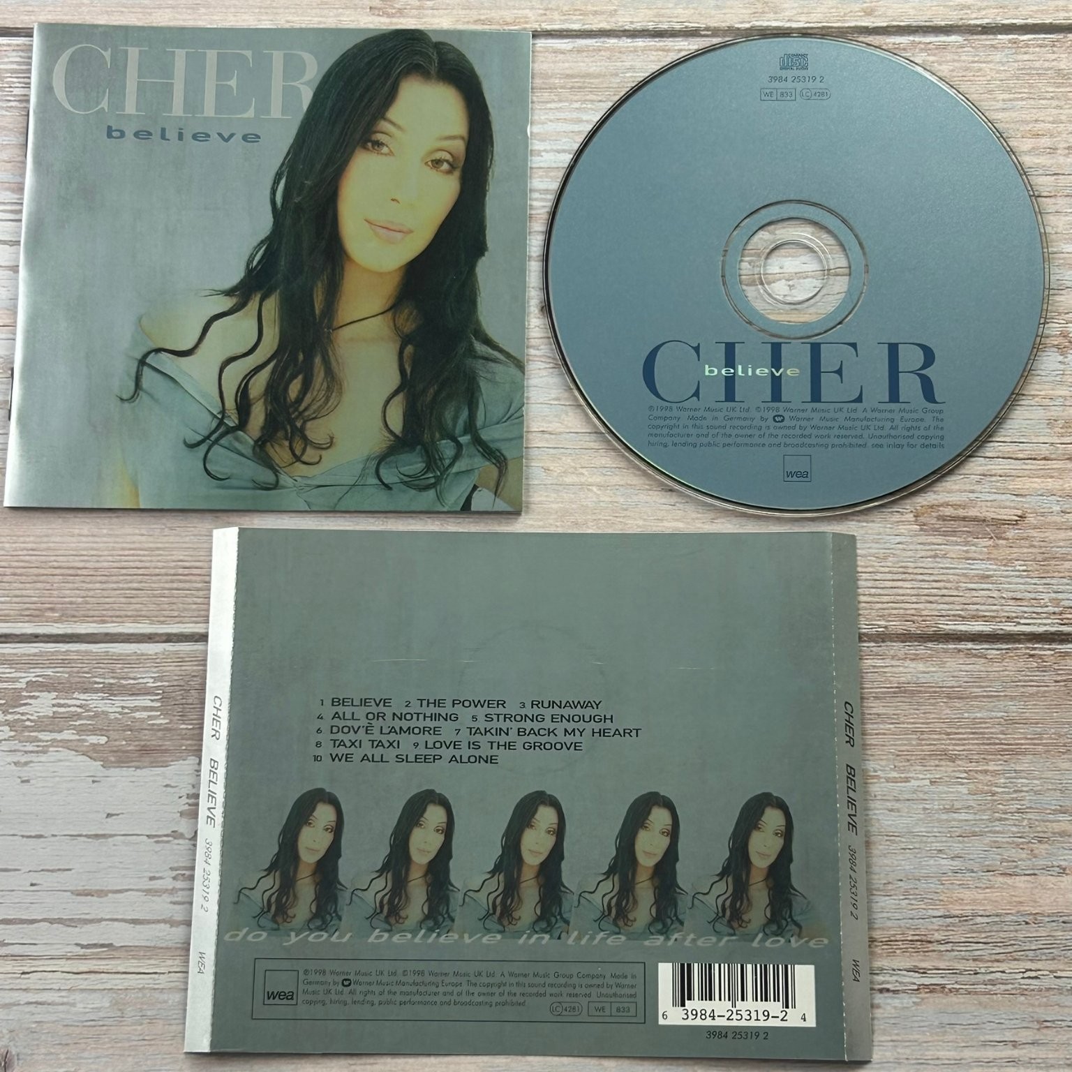 Cher – Believe CD 1998 Dance Pop Electronic WEA Warner Music Europe