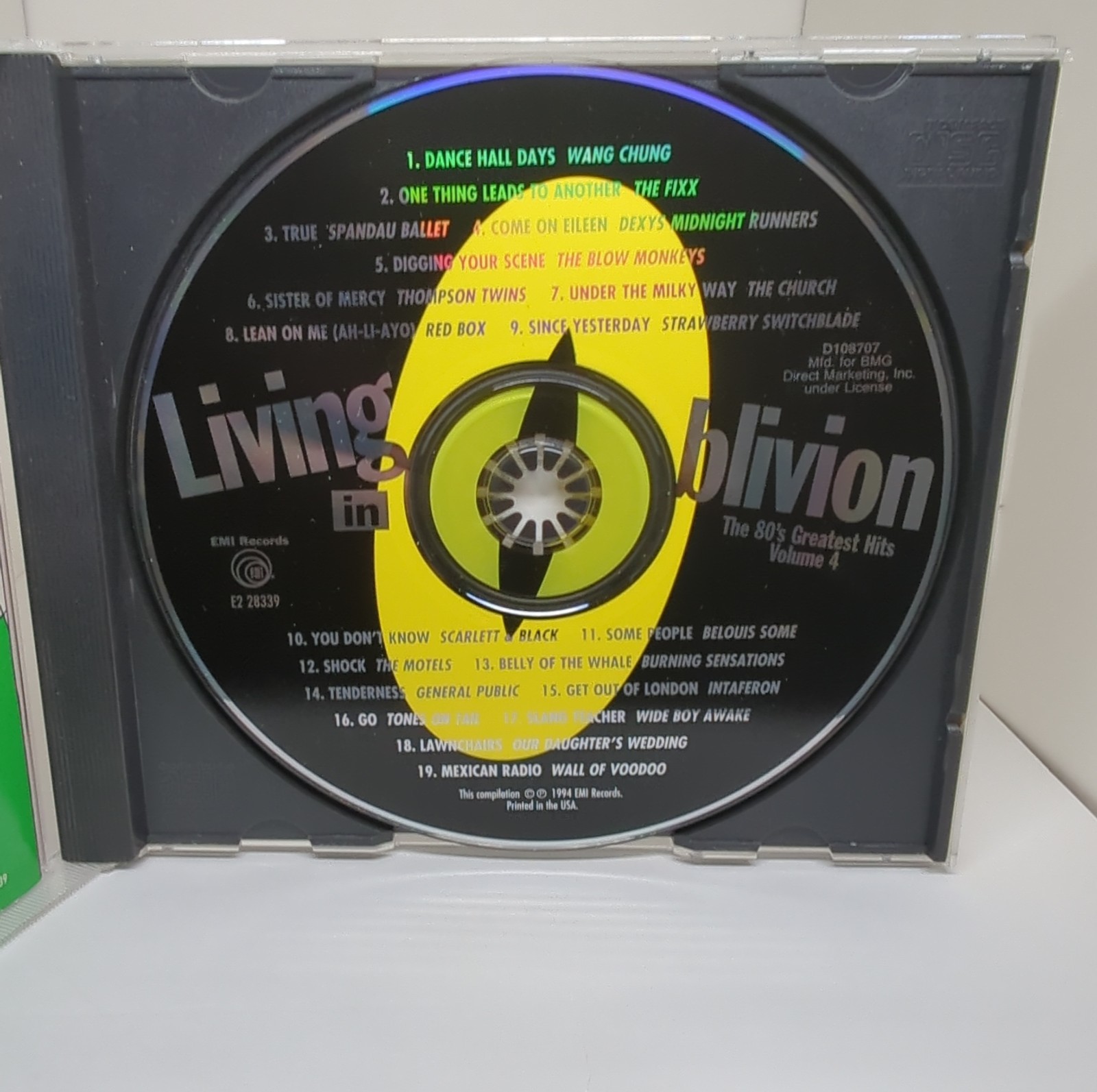 Living In Oblivion 80s Greatest Hits Vol 4 CD EMI 1994 New Wave Synth-Pop