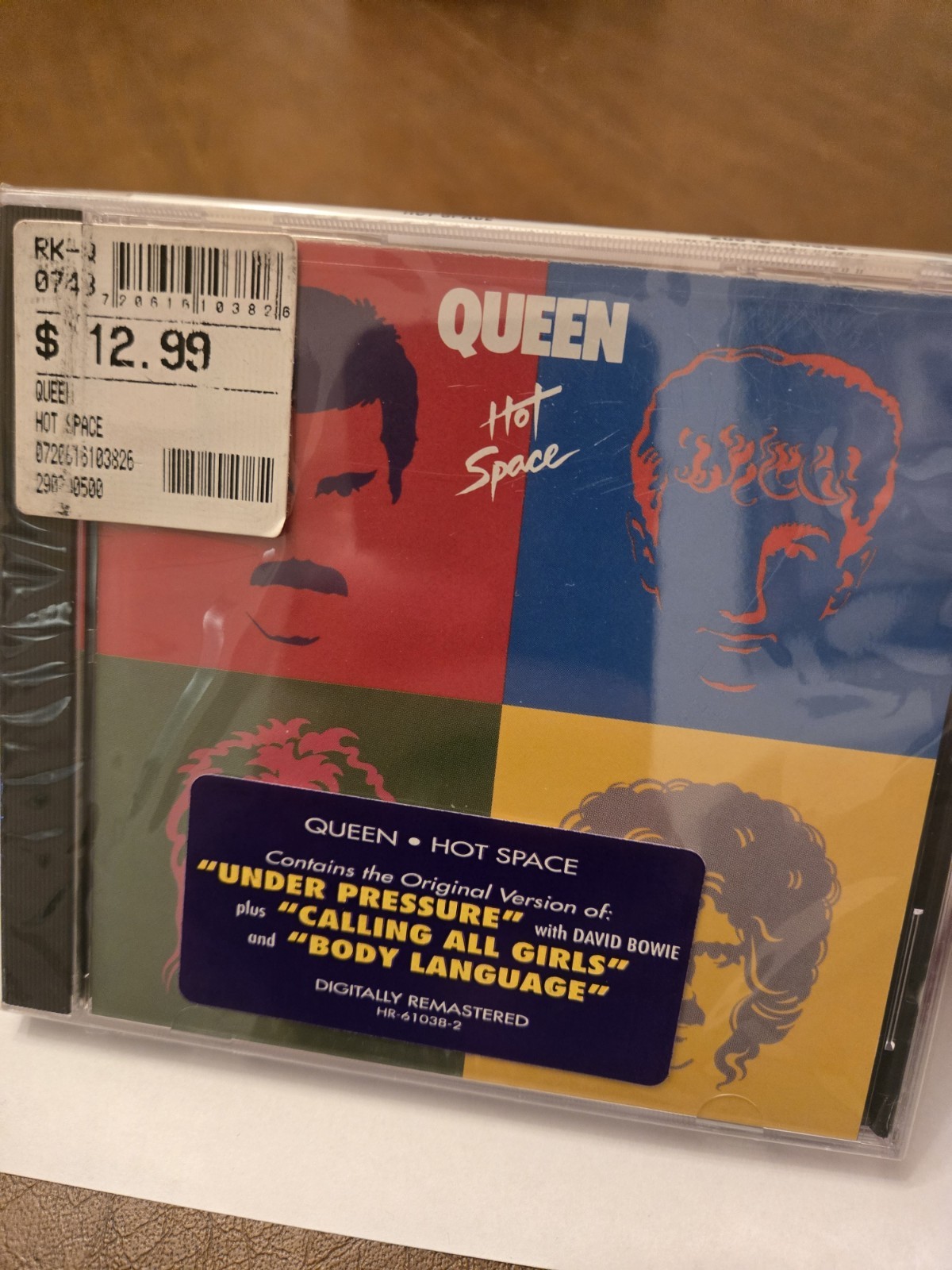 NEW Queen Hot Space CD, with hype sticker