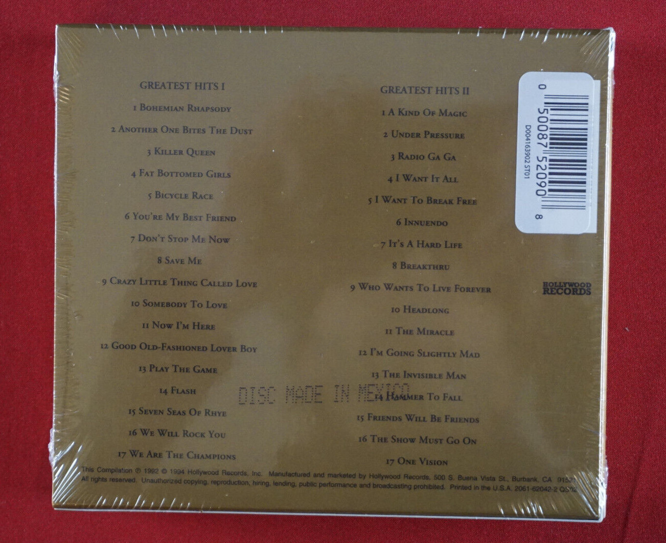 Queen Greatest Hits 2 CD Bohemian Rhapsody Under Pressure Save Me New Sealed