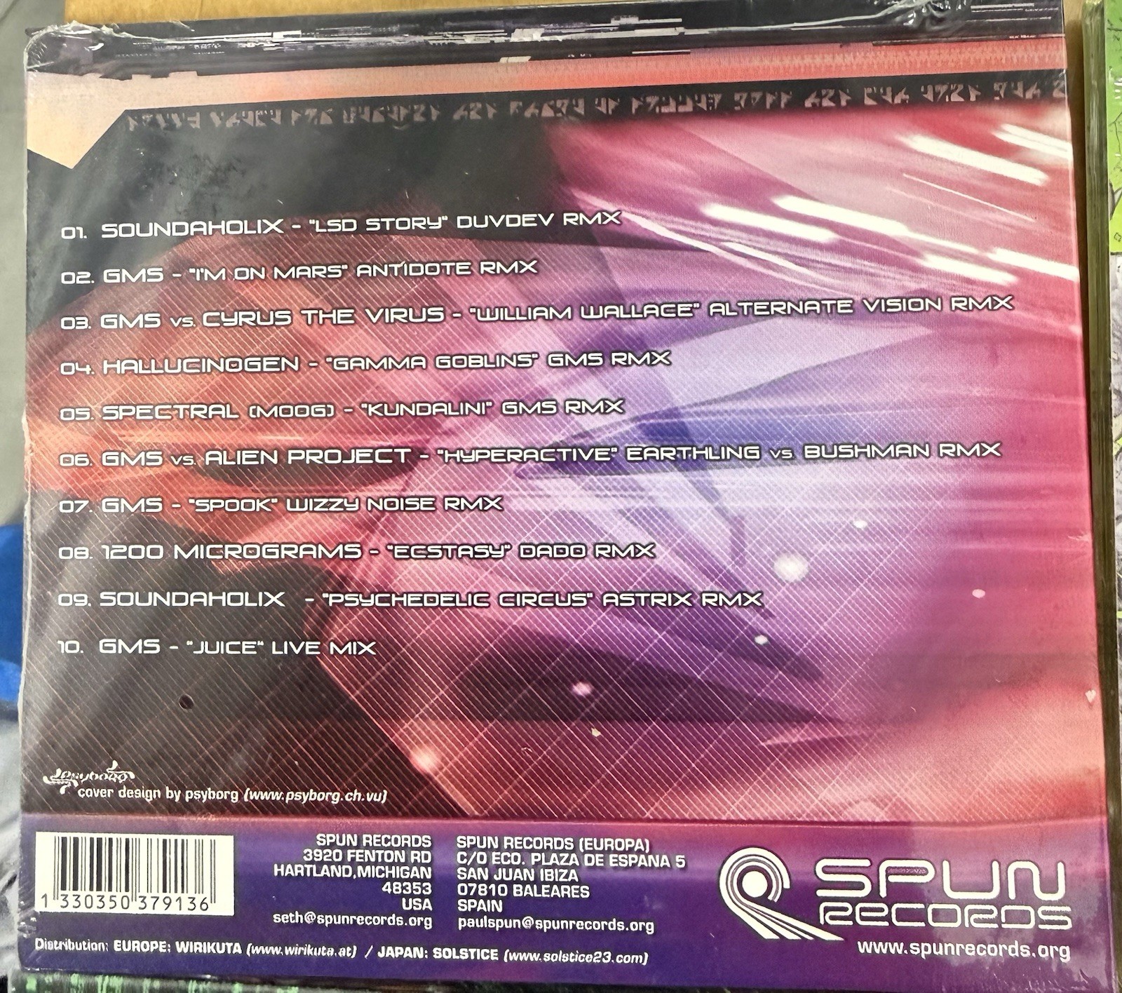 4 CDs GMS Remixes, Tweakers, Zero 1, Hyper Nova Spun Records Electronic Trance