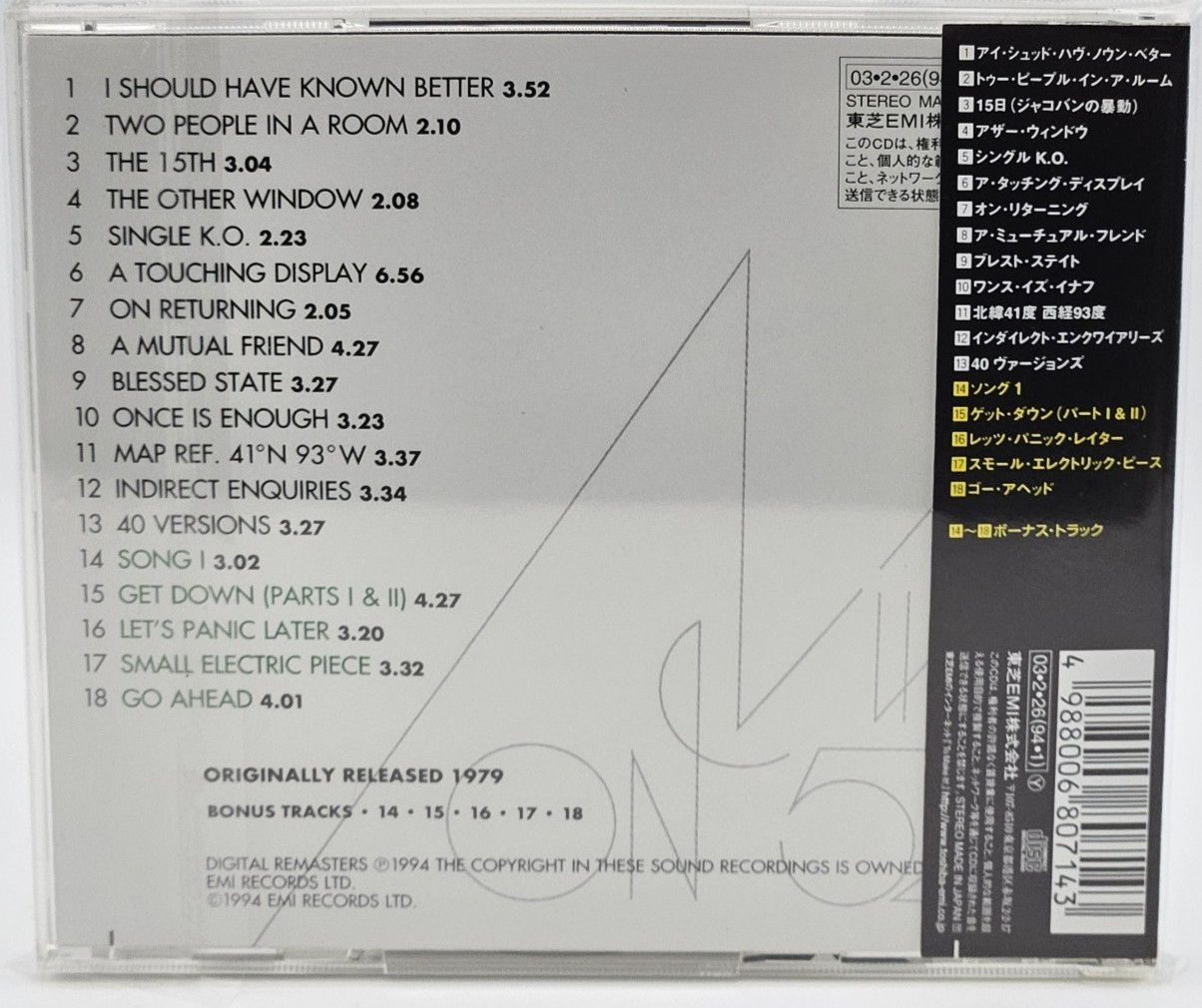 WIRE 154 Japan CD TOCP-53292 w/OBI 5bonustracks 18tracks Remastered 2003 (1979)