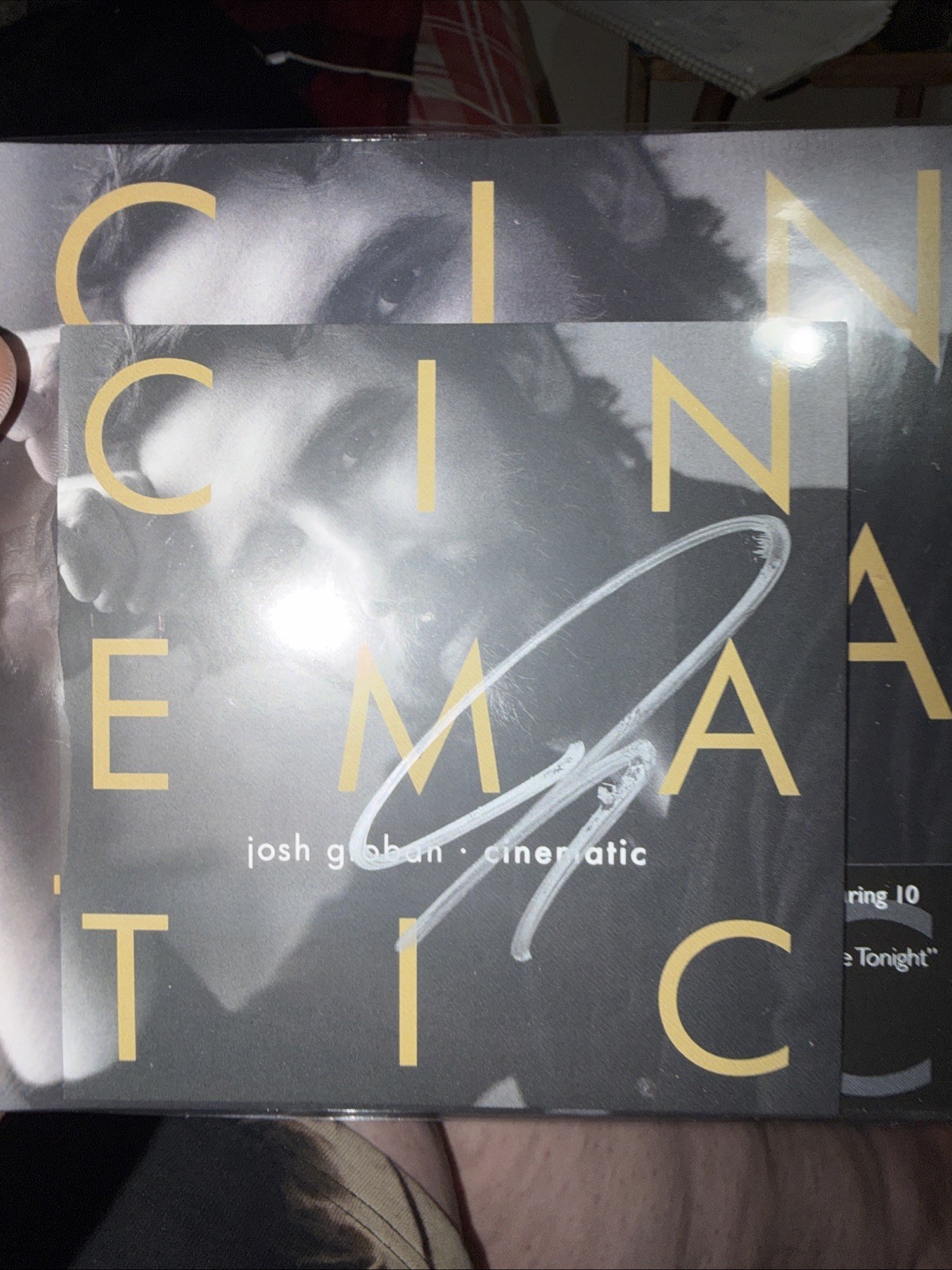 New CD w/SIGNED Insert JOSH GROBAN Cinematic 2026 Songs from MOVIES Stand By Me+