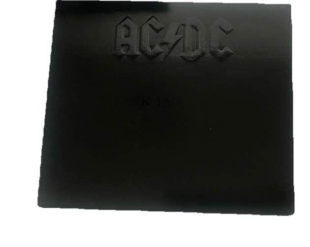 AC/DC BONFIRE VOLTS LIVE BACK BLACK Box Set Poster Booklet Sticker Pick tattoo