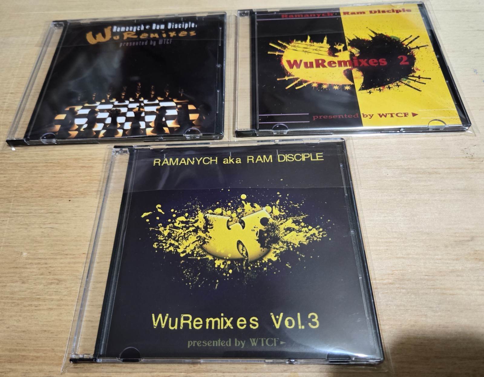 Ram Disciple 'Wu-Tang Remixes' vol 1-3 mixtapes 3 CDs RZA rare Ghostface Raekwon