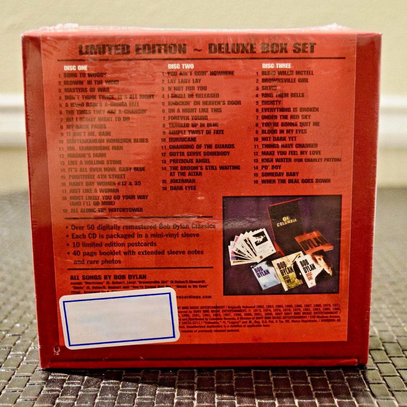 BOB DYLAN, Dylan 3 CD Box, Red, 2007, Sony Legacy, NEW / SEALED