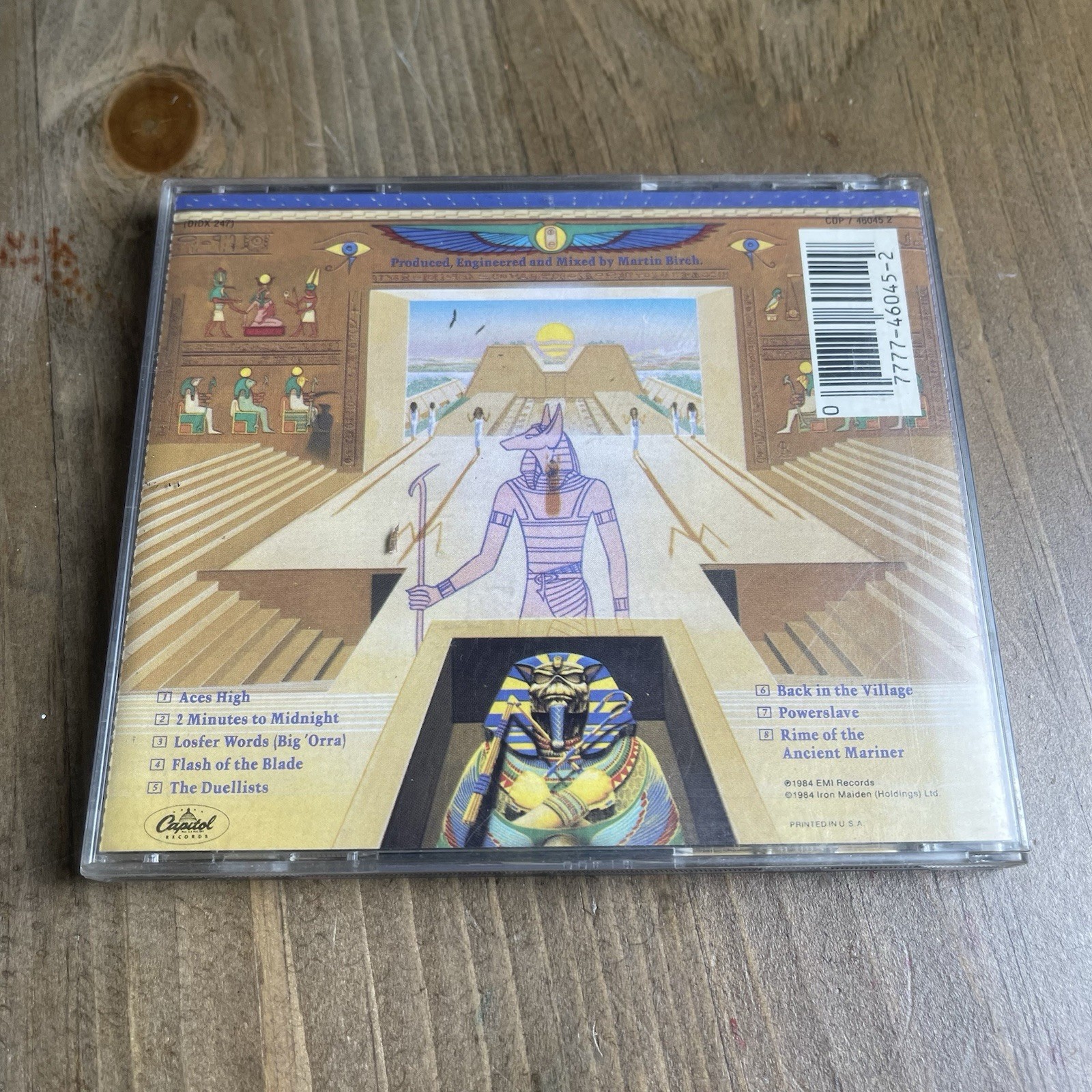 Iron Maiden - Powerslave (1984) CD, Original Mastering Capitol CDP 7 46045 2