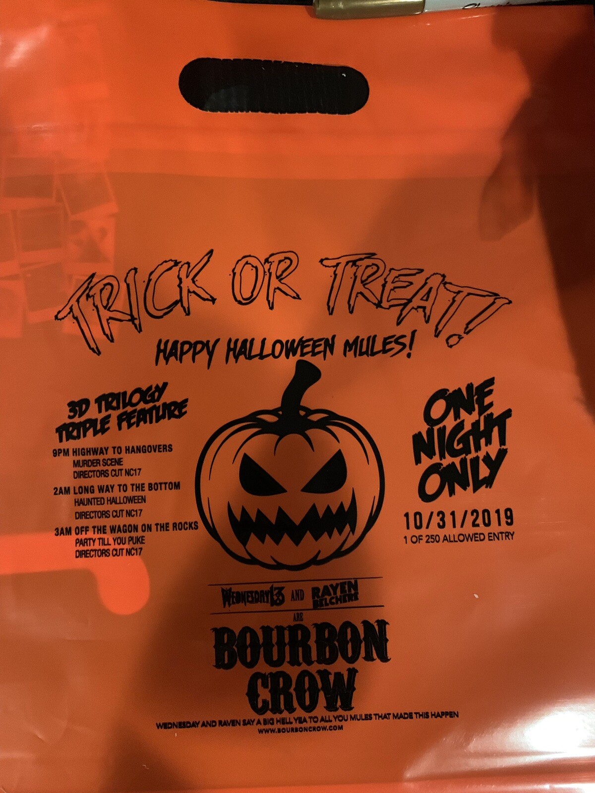 Bourbon Crow 3 Vinyl & 3cdSet Wednesday 13 Rayen Belchere Murderdolls 3D Horror