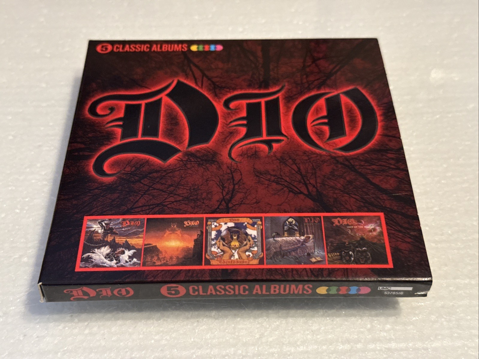 DIO 5 CD BOX SET HOLY DIVER DREAM EVIL LAST IN LINE SACRED HEART LOCK UP WOLVES