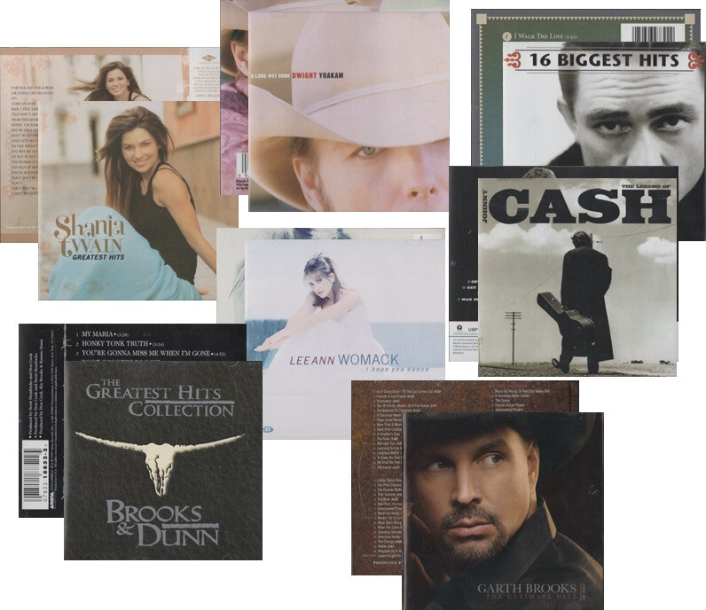 Country - Shania Twain, Johnny Cash, Garth Brooks CD BUNDLE