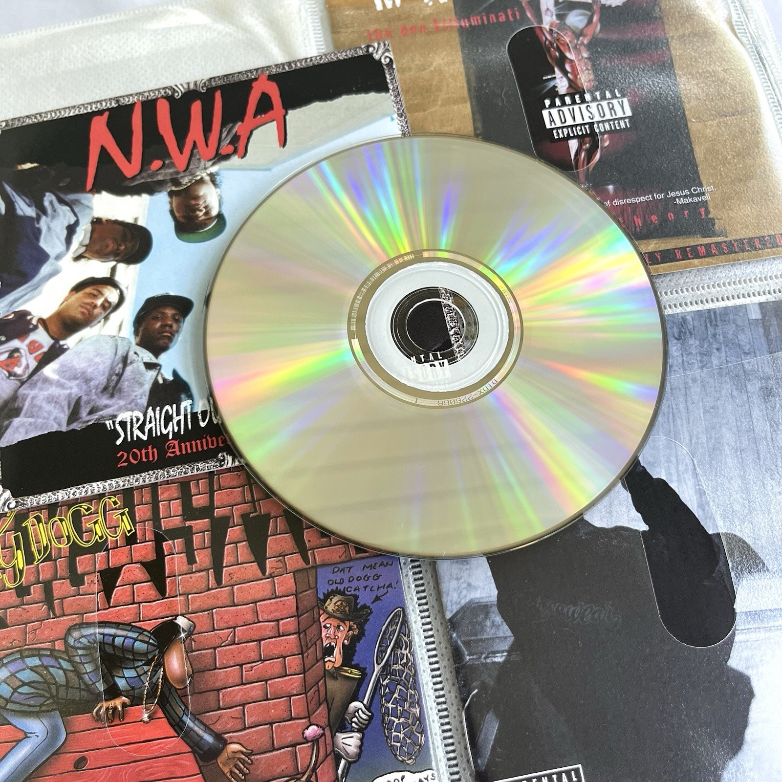 Hip Hop Rap CD Collection Lot of 173 Various Artists 90's 2000's w/ Zip Binder