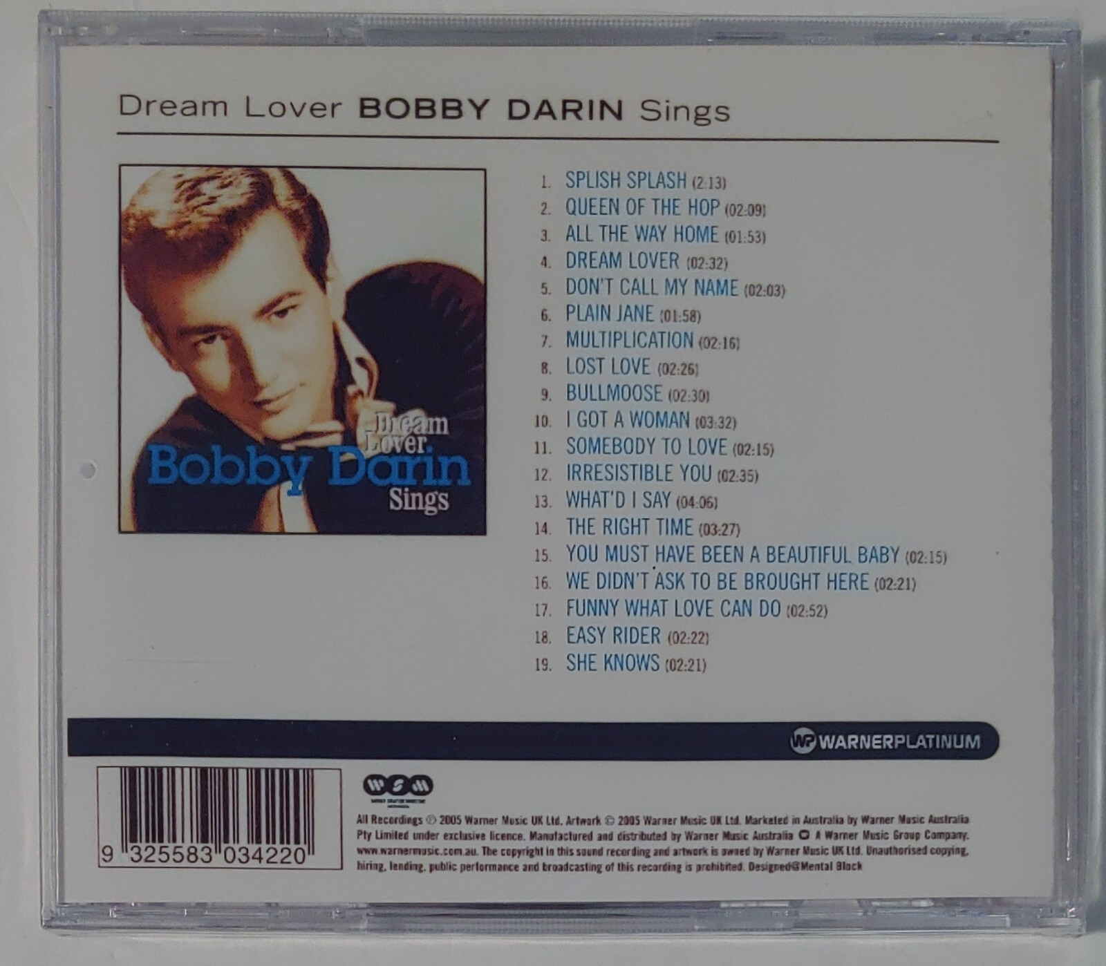 BOBBY DARIN - DREAM LOVER CD BRANDNEW
