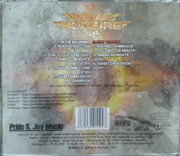 Bonfire - Live On Holy Ground Wacken 2018 (Signed by Entire Band) Sealed CD