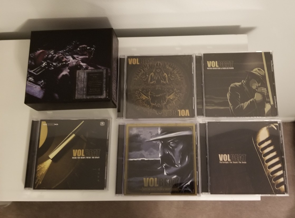 Iron Maiden Man on the Edge Box Set CD with Five Volbeat CD Lot