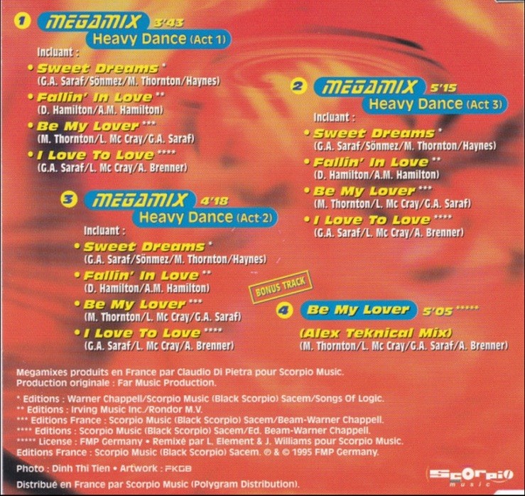 La Bouche - Megamix (CD Maxi-Single, 1996, Scorpio Music) France Import