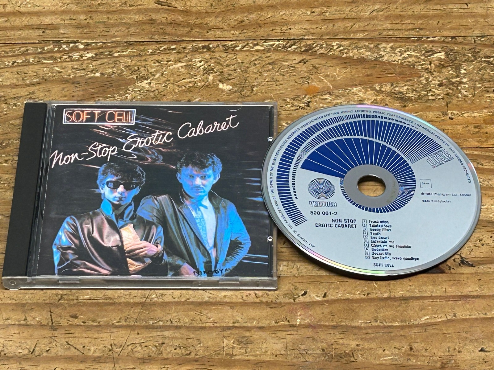 Soft Cell - Non Stop Erotic Cabaret CD. Rare 1983 West German blue swirl Vertigo