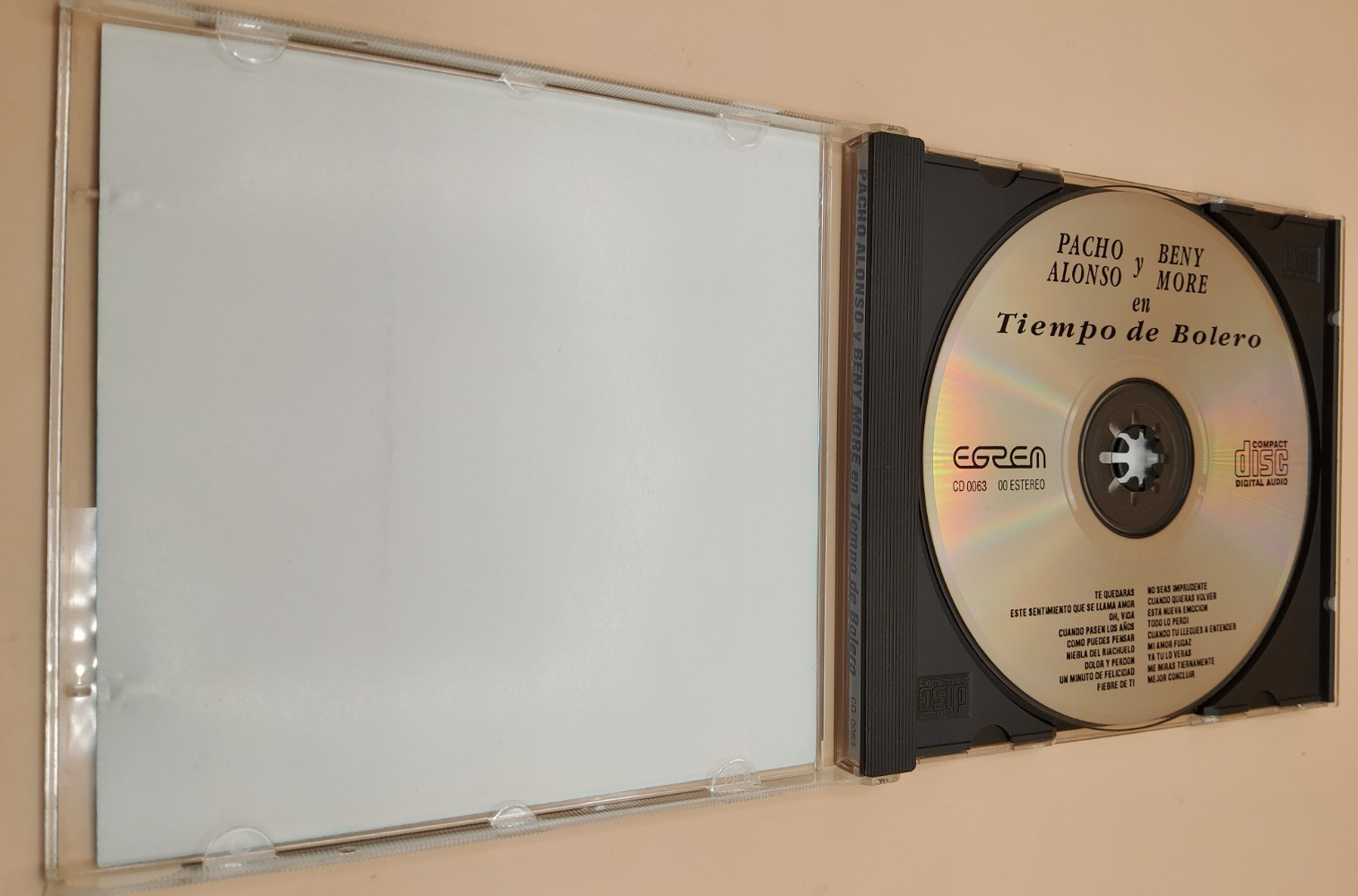 Pacho Alonso & Beny More Tiempo de Bolero CD 1993 EGREM Spain Cuban Music