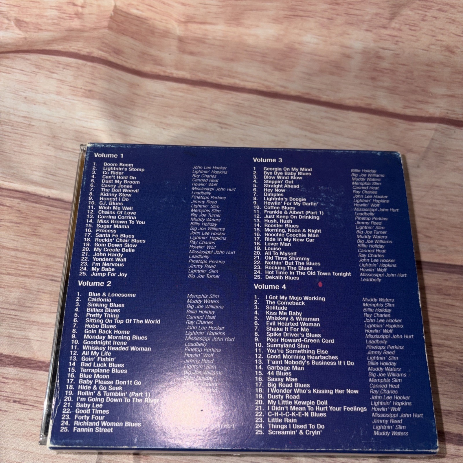 100 Blues Masters 4 CDs 2001 Time Life Leadbelly Hooker Waters Wolf Hopkins BOX