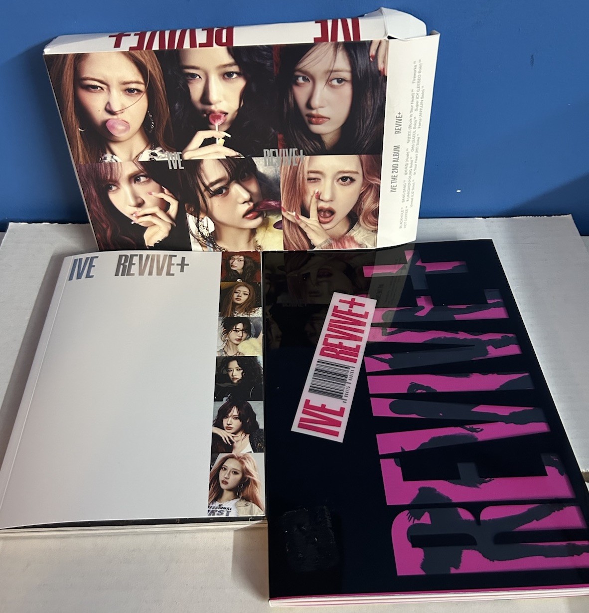 Ive Revive+ 2nd Album 2 Photobook, 2 CD, 2 Posters, Photocards, Stickers