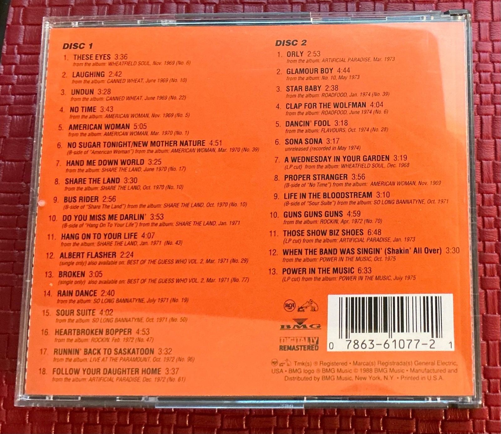 Guess Who, Track Record-Collection, audioCD