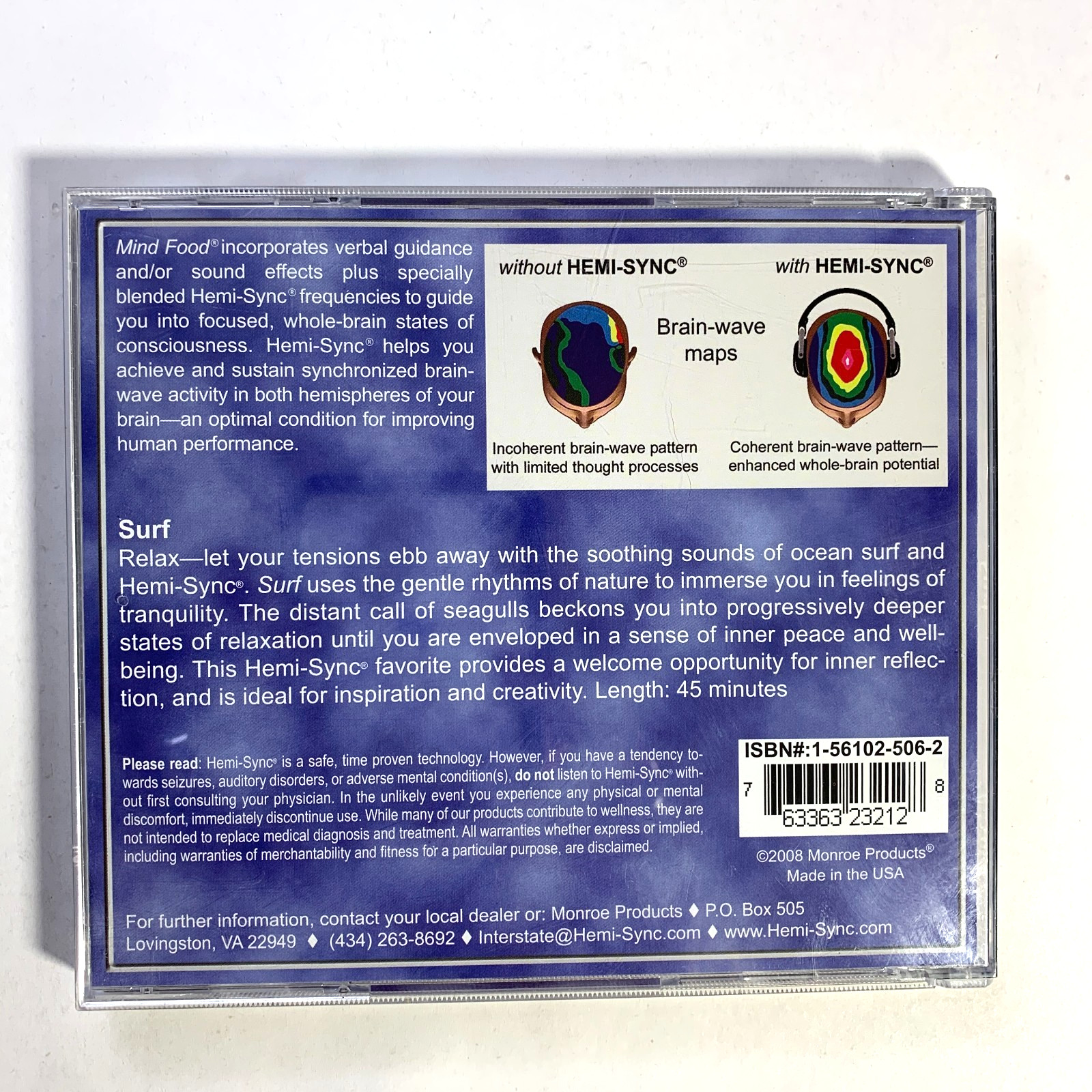 Hemi-Sync - Surf (CD, 2008) - Mind Food, Relaxation