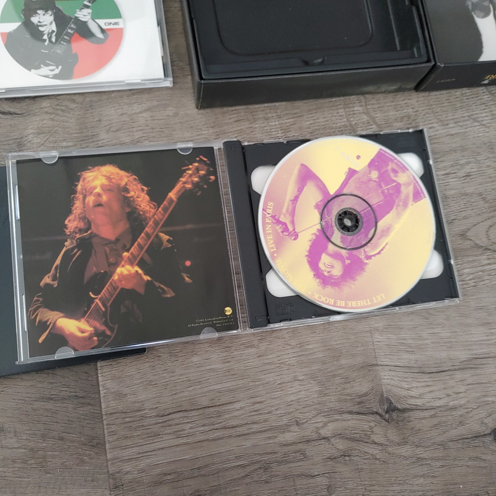 Bonfire by AC/DC (CD, 1997) Box Set Discs Posters/ Guitar Pick