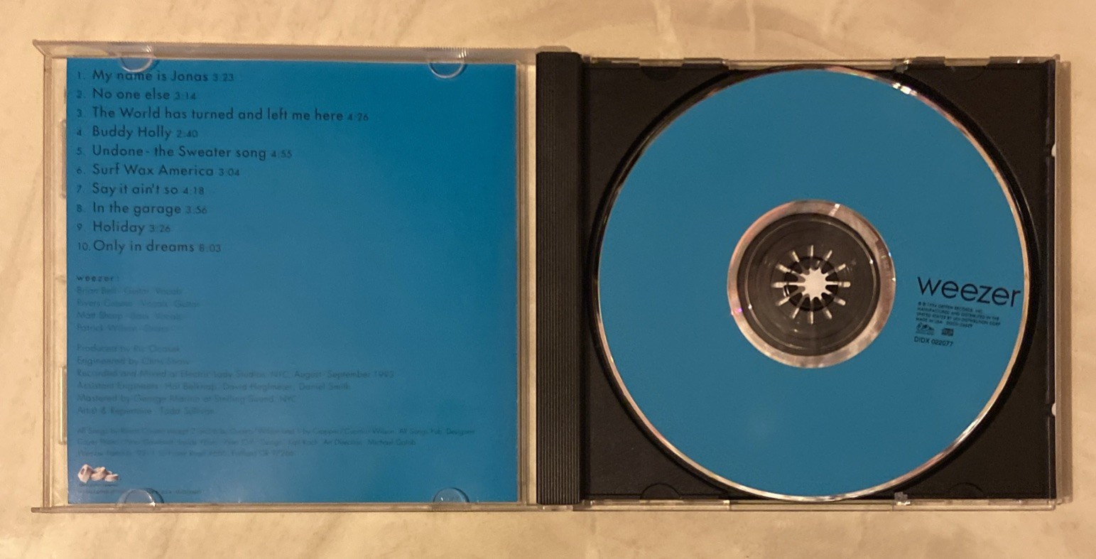 Weezer Blue Album (CD, 1994)