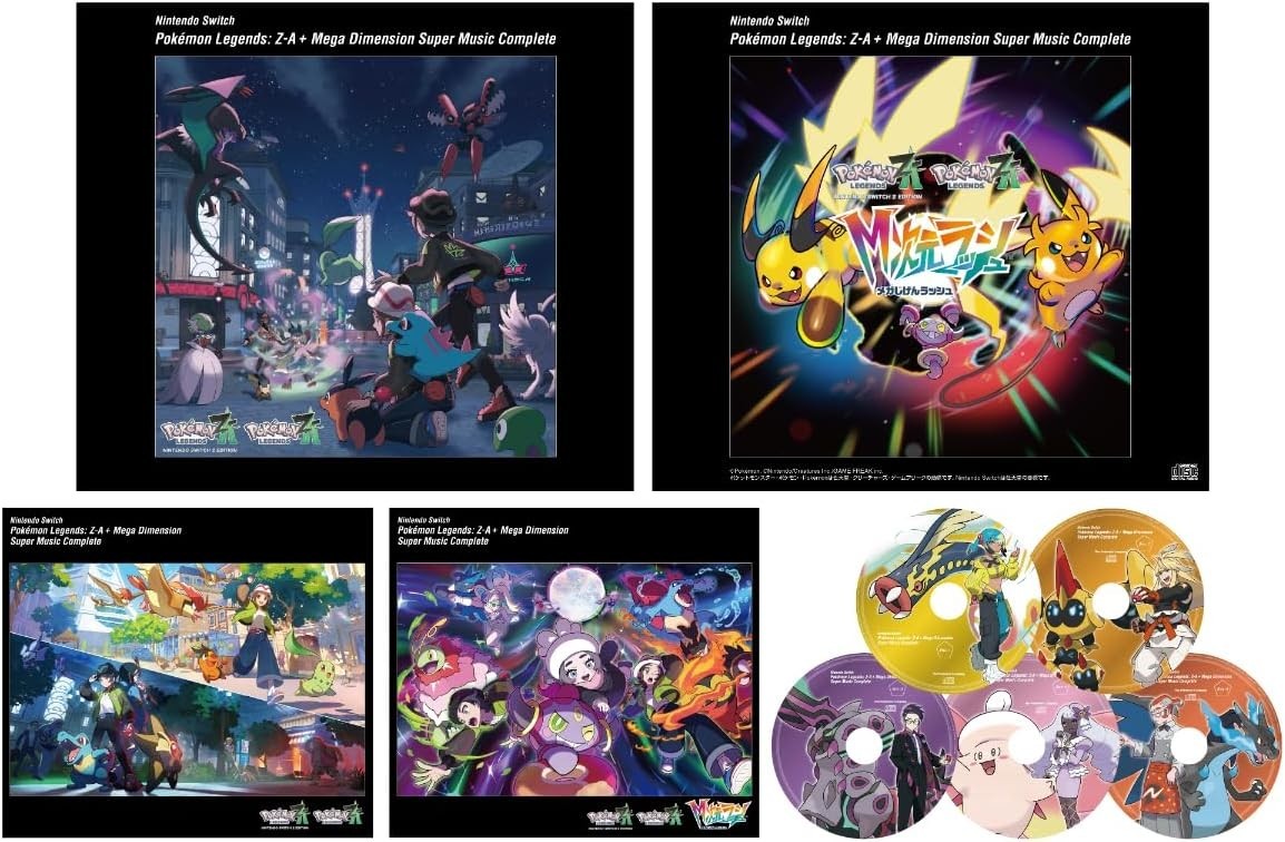 Pokemon LEGENDS Z-A Nintendo Switch Game Music Complete CD Soundtrack Japan NEW
